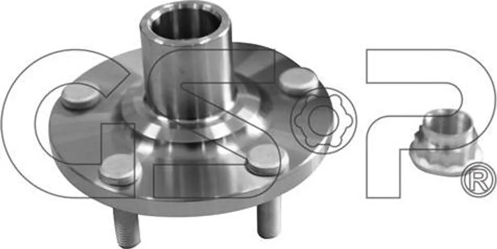 Moyeu de roue en acier forgé haute résistance GSP 9426049K