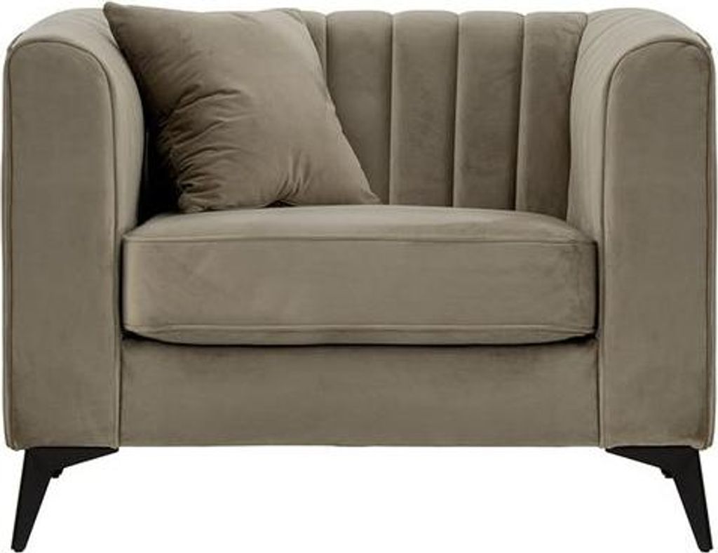 Sessel Mary aus medizinischem Schaumstoff-Velluto 3-matte black