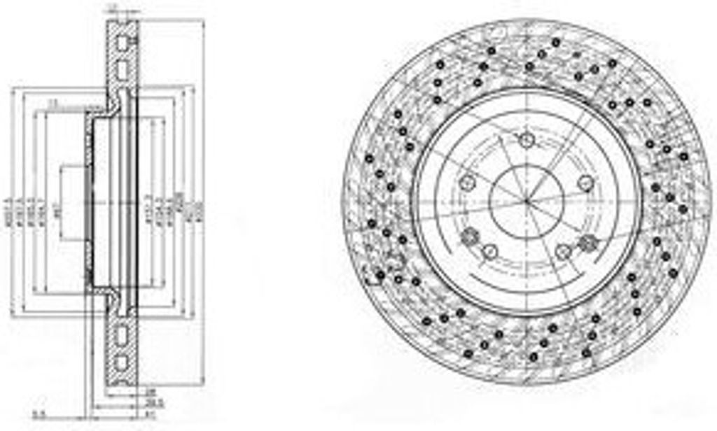Dr!ve+ DP1010.11.0495 - OE 203 421 13 12 Bremsscheibe, Vorderachse für CLK (C209), CLK (A209), C-Klasse (W203), C-Klasse (S203), SLK (R171)