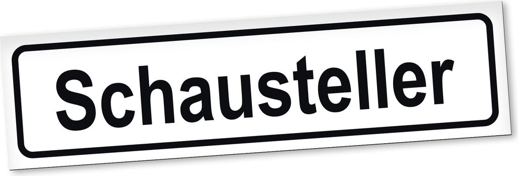 PantherPixel Schausteller Magnetschild Auto Jahrmarkt Festivals Magnetfolie Geschenkidee 60 x 16 cm REFLEKTIEREND
