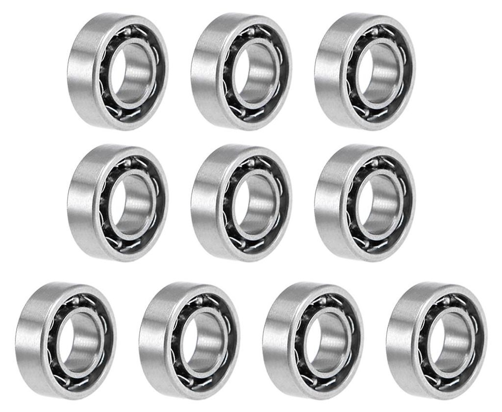 10 Stš¹ck Kugellager Rillenkugellager MR63K 3mm Innendurchm 6mm Au?endurchm 2mm Bohrung Offener Typ Chromstahl Z2 fš¹r Skateboard 3D Drucker Ro...