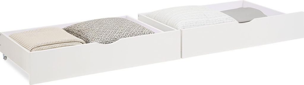2 tiroirs de lit avec roulettes – tiroirs de rangement en Image du produit 