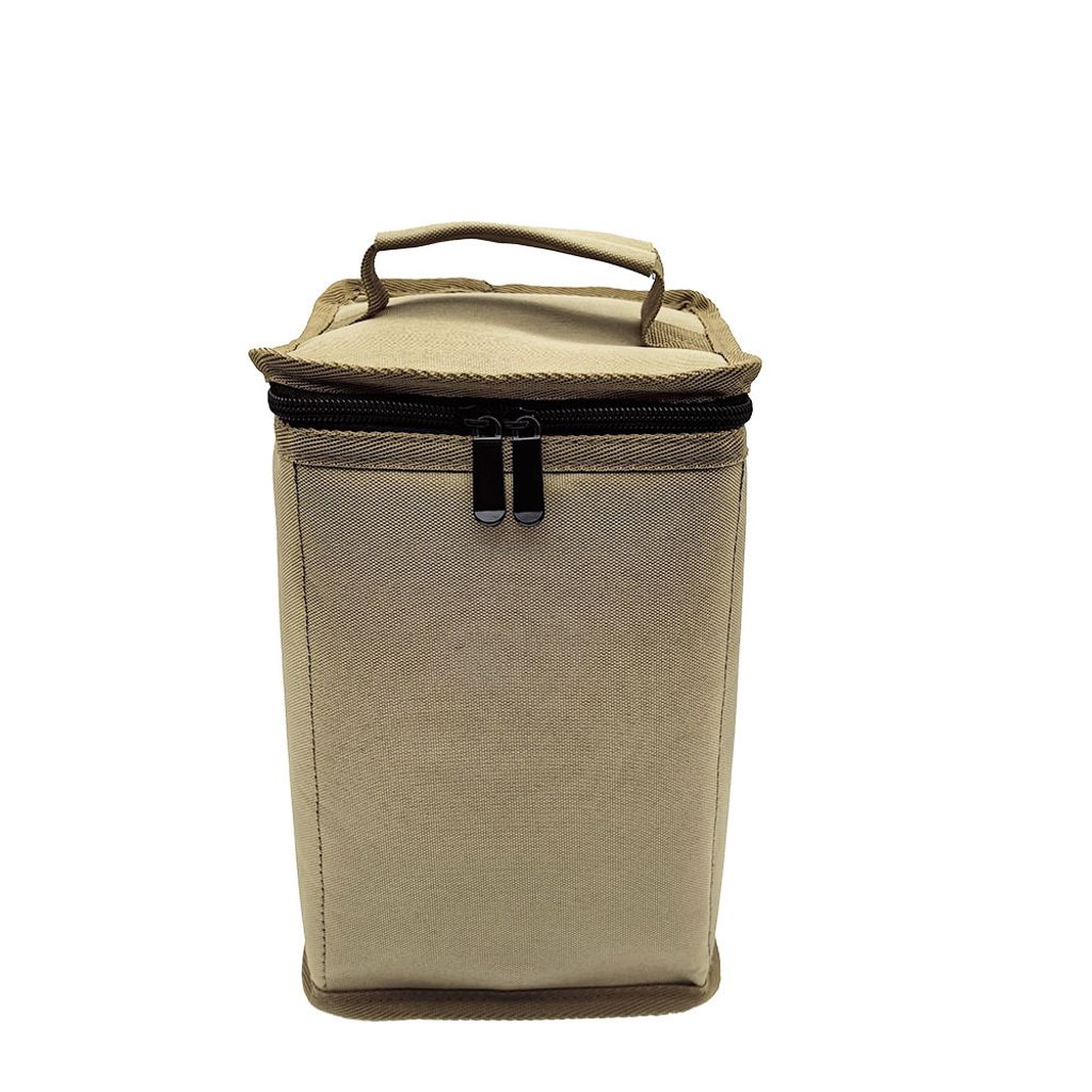 Gastank-Aufbewahrungstasche, tragbare Wasserbechertasche, Lampenhandtasche, Gastanktasche für Kassettenherde, Khaki, 240 * 220 * 160 mm