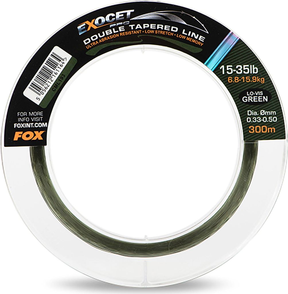 Fox Exocet Pro Double Tapered Mainline 300m - 0,33mm - 0,50mm | 15-35lb (6,8kg-15,9kg)