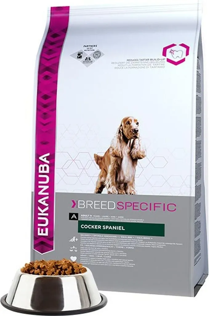Eukanuba Breed Specific Cocker Spaniel, Adult, Cocker Spaniel, Medium (11 - 25kg), Pollo, 7,5 kg