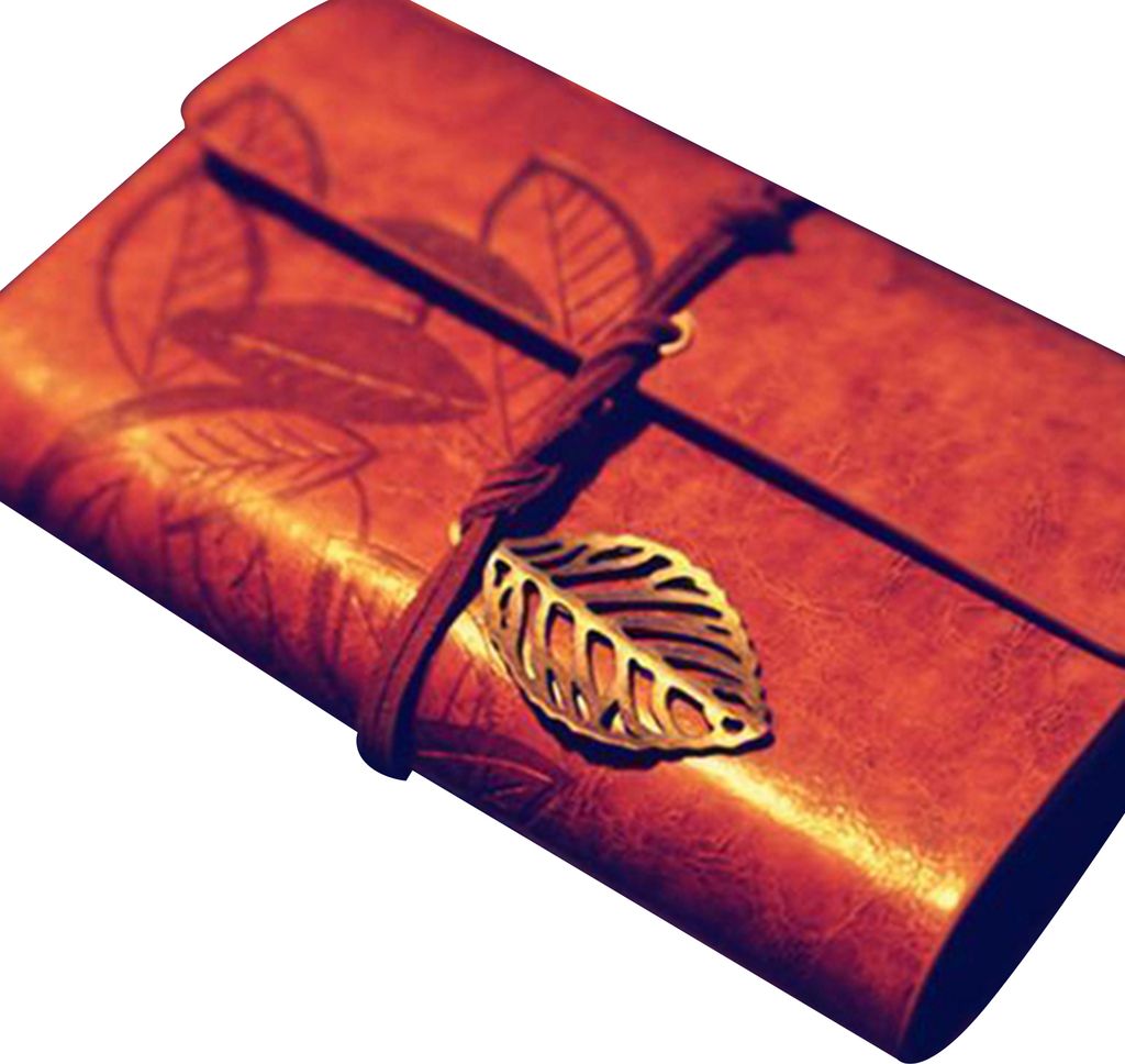 Notebook Vintage Smooth Writing Faux Leder Diary Planer Buch für Studenten-Rot