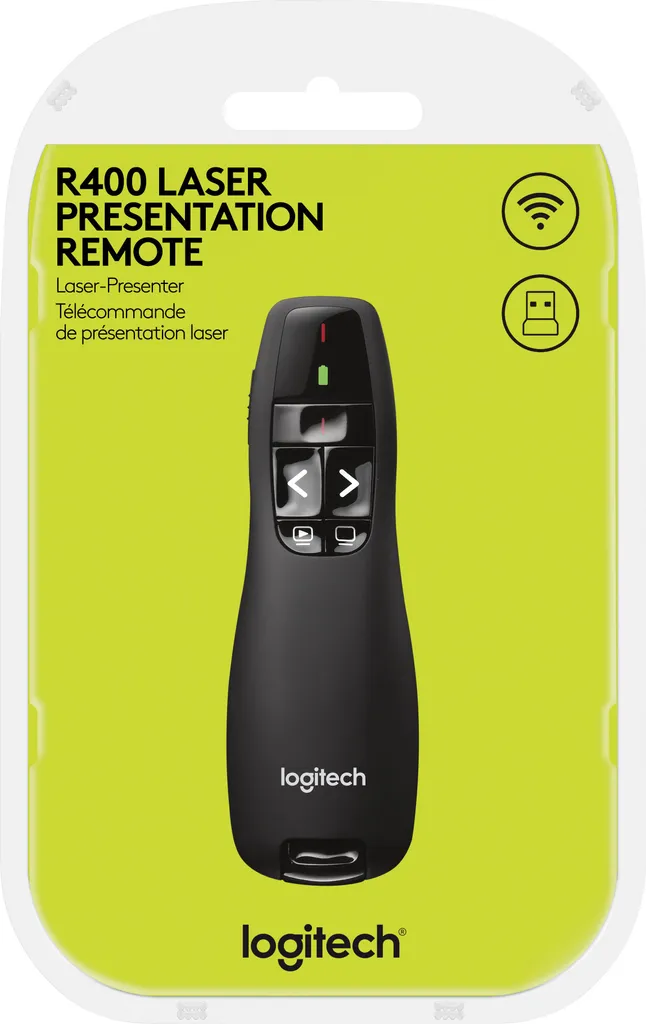 Clicker Presentazioni Logitech R400 - Puntatore Laser Professionale per Office - 15