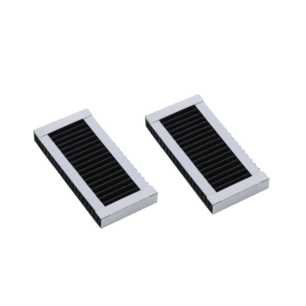Two rectangular air filters are shown against a white background.