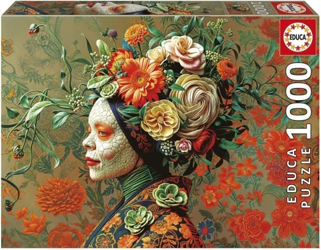 Puzzle, EDUCA Reine Lézard, 1000 Teile, 48x68 cm, Für Erwachsene ab 12 Jahren