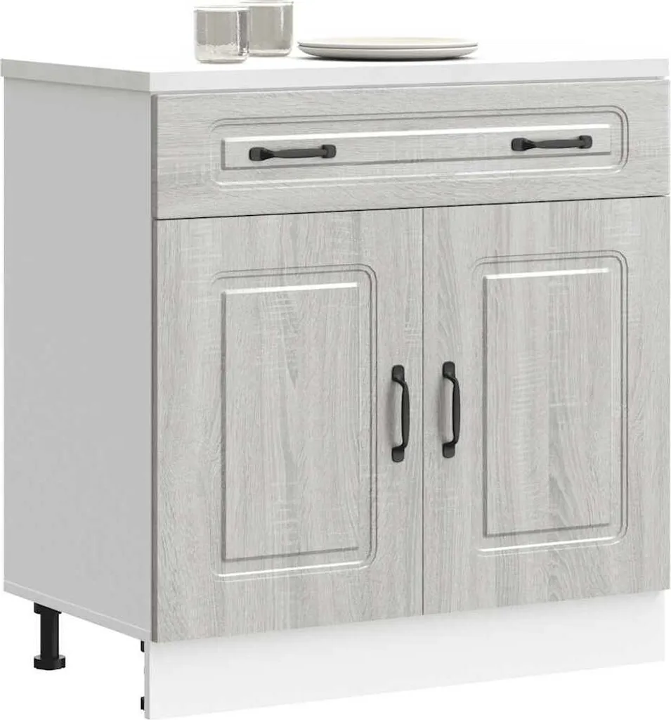 Stabli Möbel Base da cucina Kalmar Grigio Sonoma in legno - Armadi da cucina CC7212425 1parte