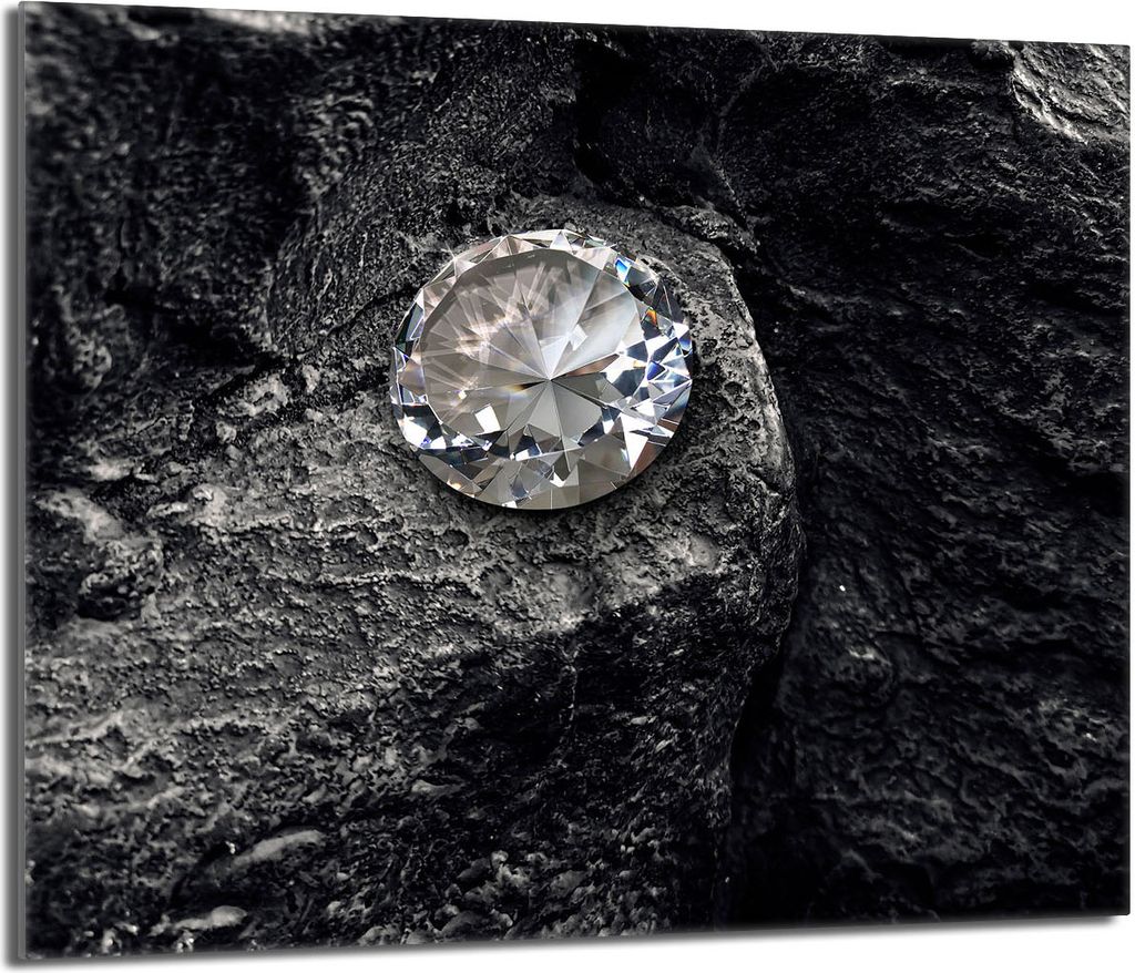 Glasschutzplatte für den Herd 60x52 Diamond