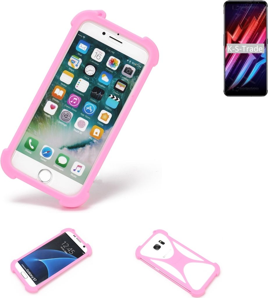 K-S-Trade Handy Hülle kompatibel mit nubia Red Magic 6 Pro Schutz Hülle Bumper Silikon Schutz Hülle Cover Case Silikoncase Silikonbumper TPU