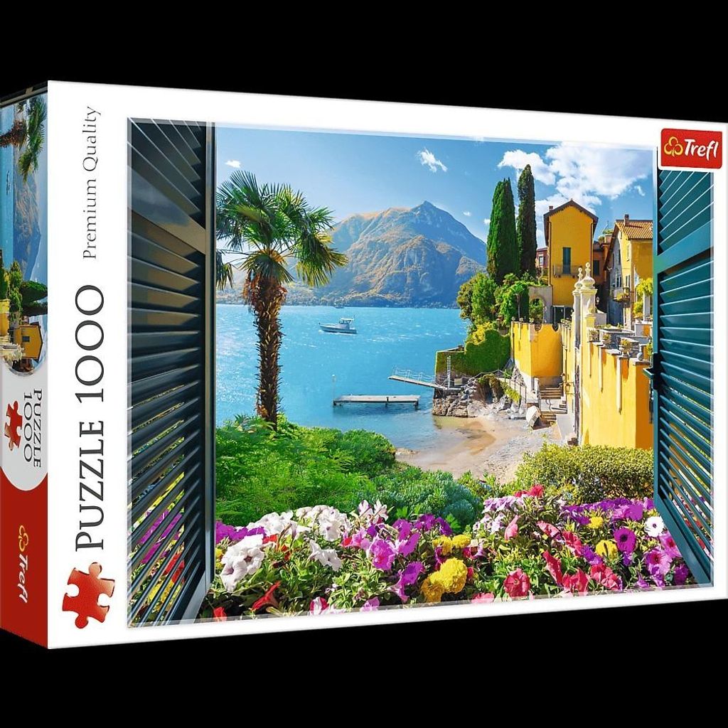 Trefl, vista del lago de Como, rompecabezas de 1000 piezas Imagen del producto 