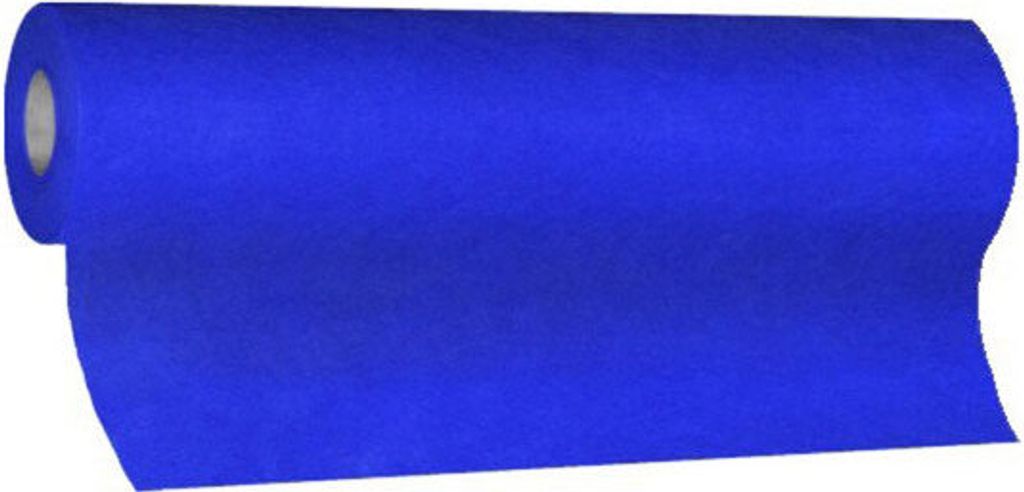 1x Tischläufer Airlaid 24m x 40cm - alle 120cm perforiert stoffähnlich dunkelblau
