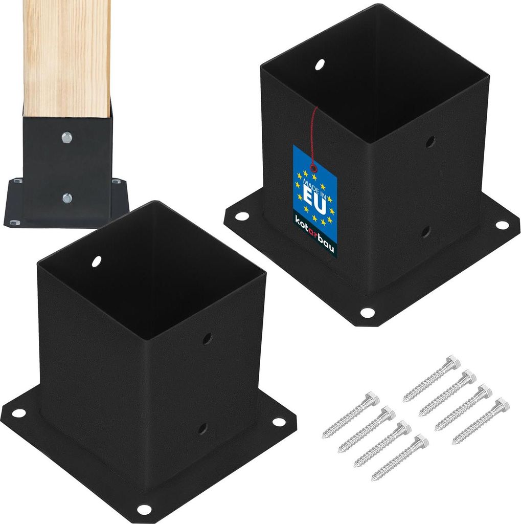 KOTARBAU® 2 pz Fissaggio Pali Legno Supporto Per Pali In Immagine del prodotto 