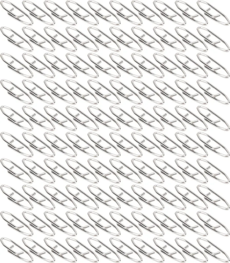 100 Clip Pesca Cambio Rapido in Acciaio Inox S | Attrezzatura Professionale