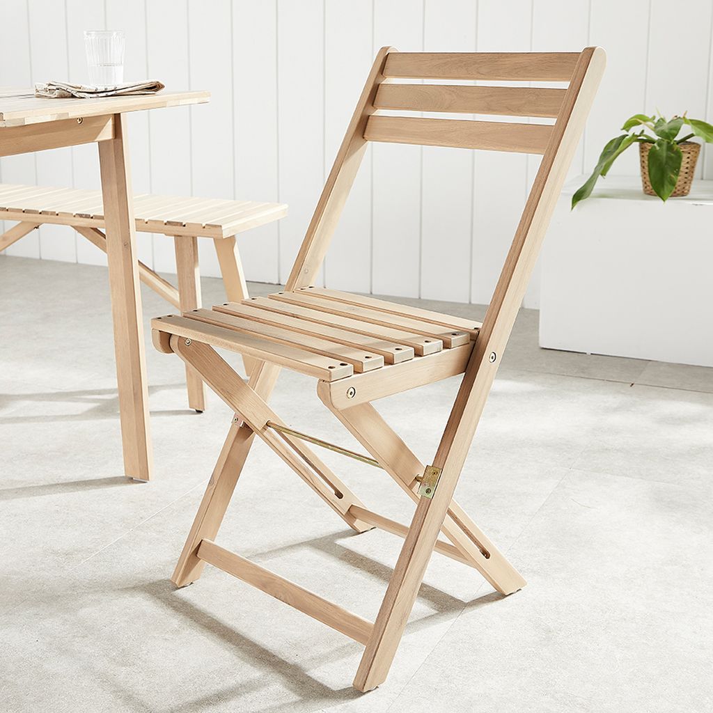 riess-ambiente Outdoor Balkonstuhl BALI natur hell Produktbild 