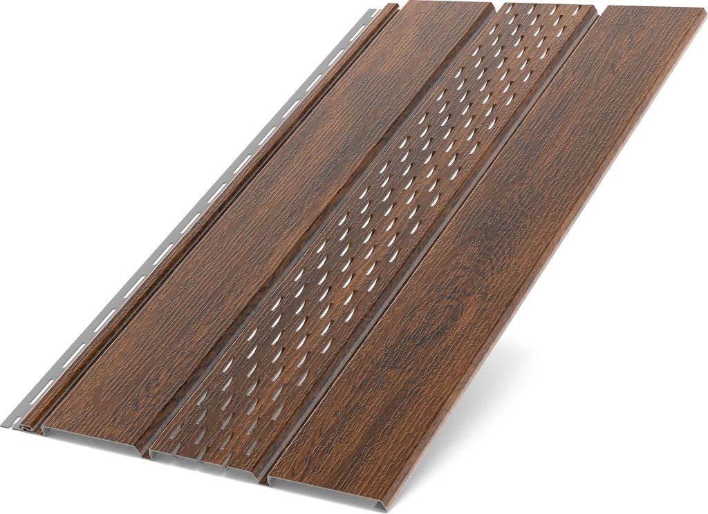 Kunststoffpaneele Nussbaum Classic B-1,50m Wandpaneele Deckenpaneele Paneele perforiert 1,50 x 0,305m