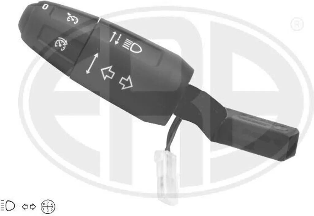 Commodo de clignotant ERA 440651 pour Opel Corsa D châssis S07 Noir