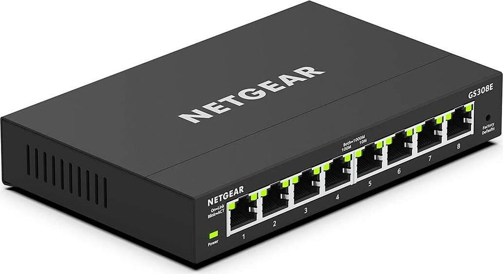 Netgear GS308E-400EUS: Switch Netgear de 8 puertos Gigabit Imagen del producto 