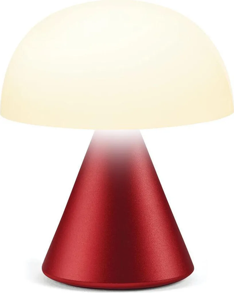 Lexon MINA Rosso Scuro: Mini Lampada LED USB-C Portatile e Dimmerabile
