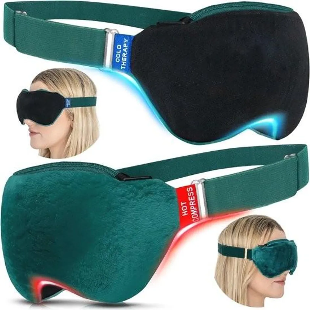 Masque de refroidissement et compresse chaude pour migraines - 2 en 1