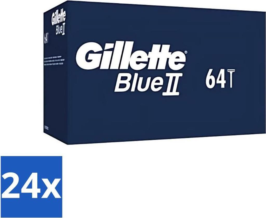 Gillette Blue 2 Einwegrasierer – langlebig und komfortabel – 64 Rasierklingen - Vorteilspack - 24 Stücke