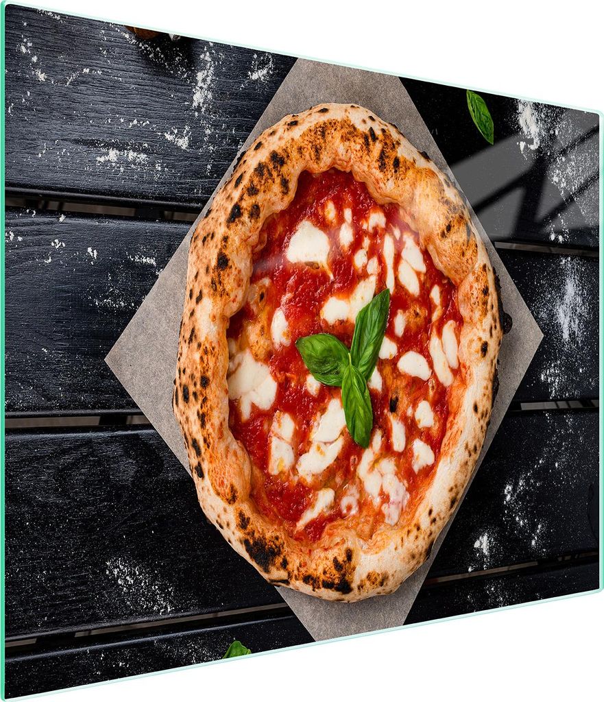 Glasschneidebrett 52x30 Pizza