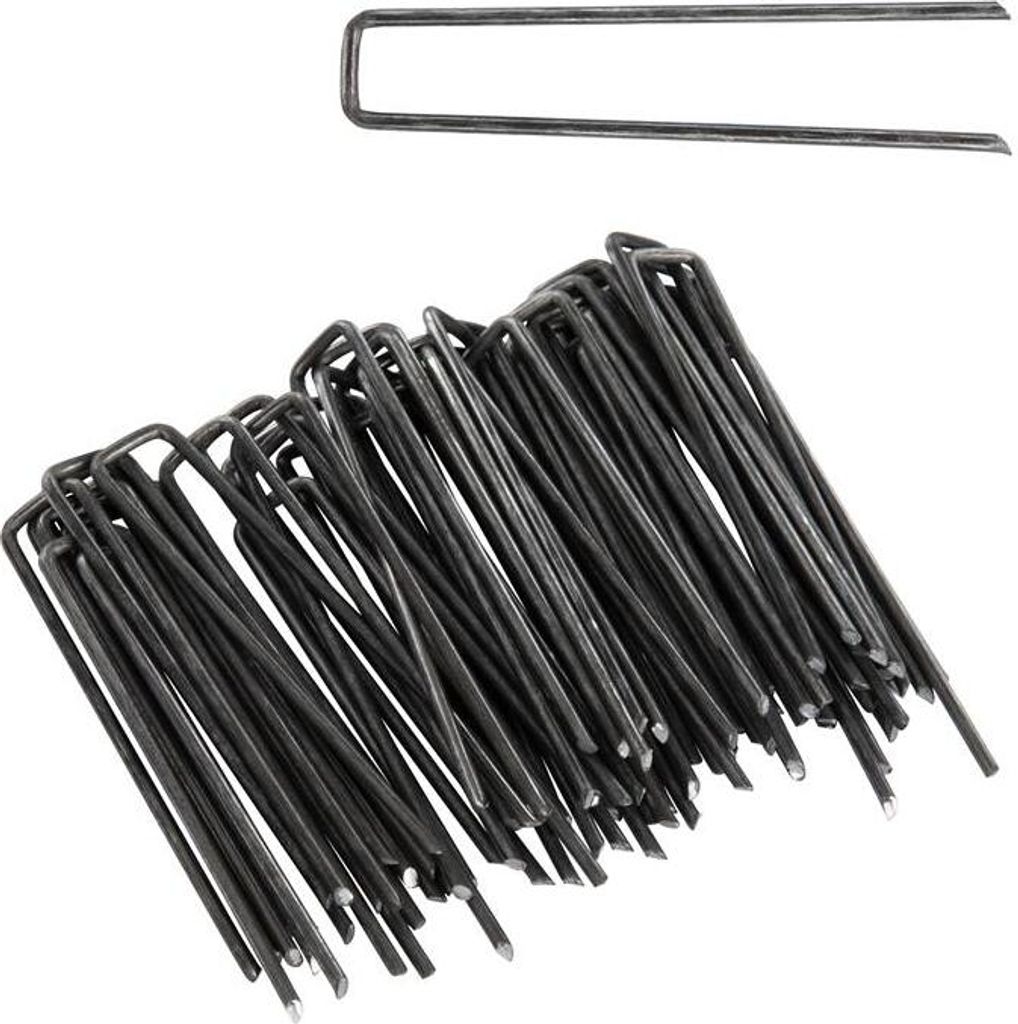 Heringe Erdanker Bodenanker 200 Stück 100x13 mm Zeltheringe Erdnagel unverzinkt
