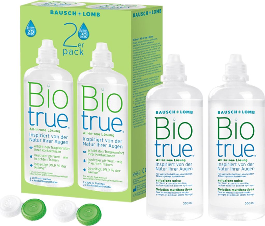 Biotrue All-in-one - 2x300ml + nádoba Obrázok produktu 