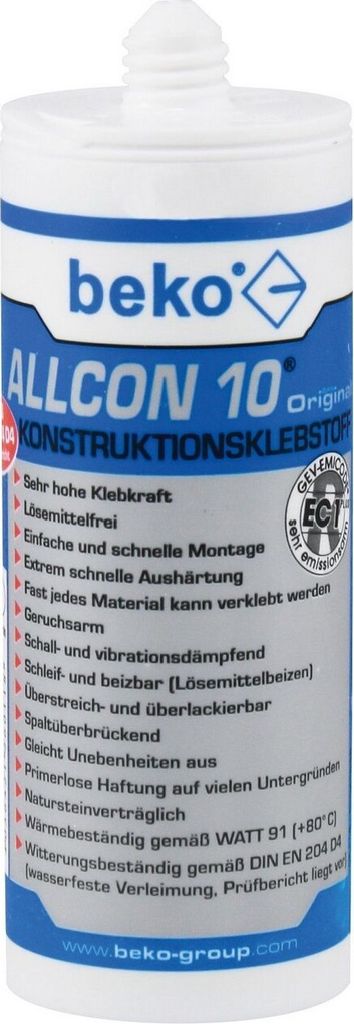 beko Allcon 10 Konstruktionskleber, MDI-haltig, beige, 150 Produktbild 