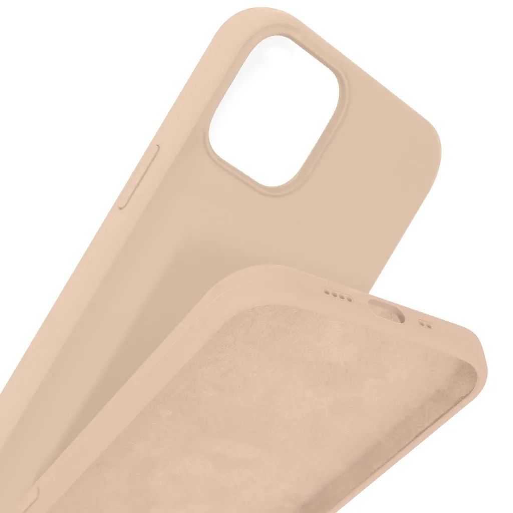 Cover iPhone 13 Mini Rosa Silicone Soft-Touch - Protezione Cool e Sottile - 6