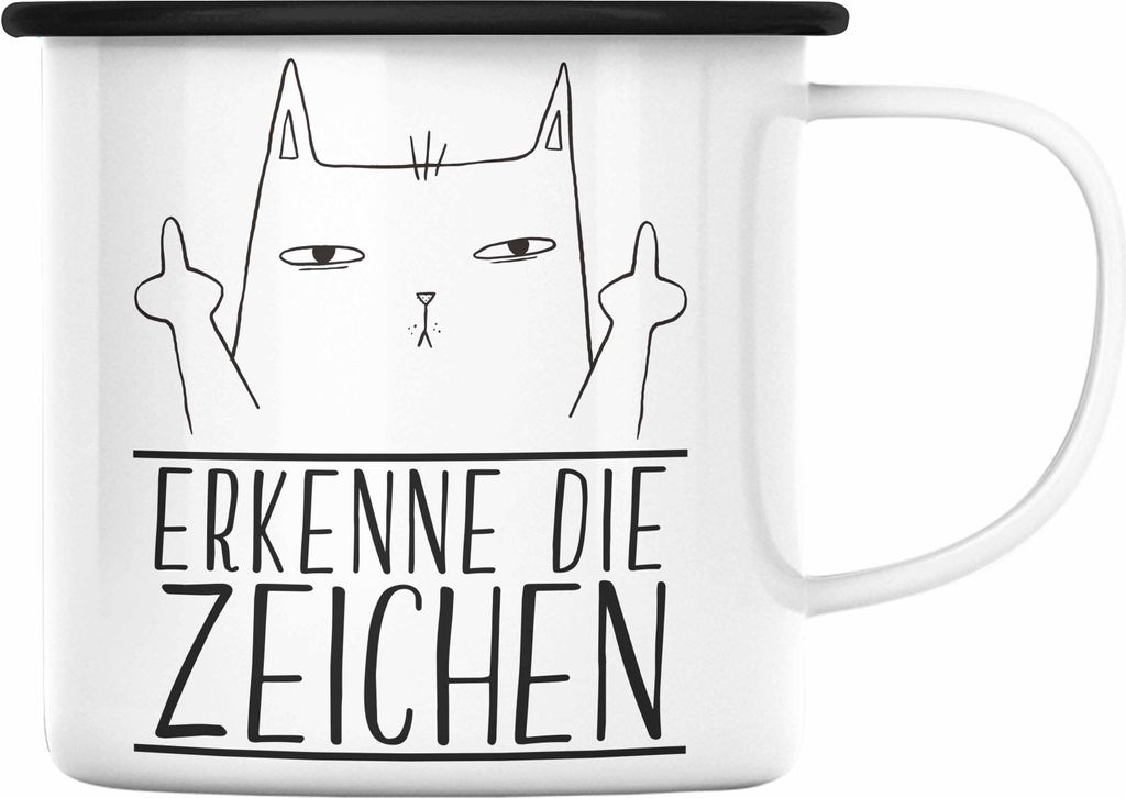 Trendation - Erkenne Die Zeichen Katze Mittlerer Finger Produktbild 