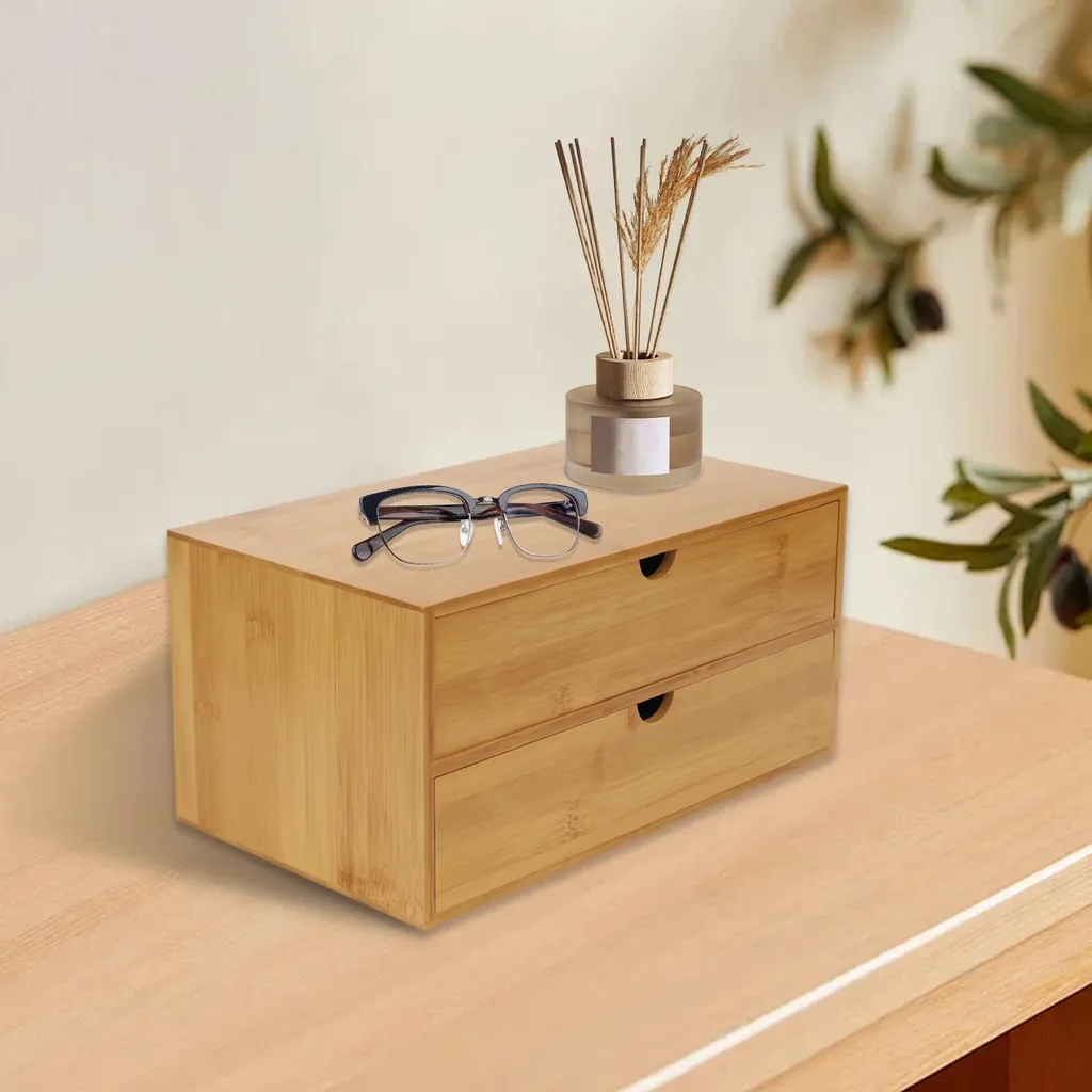 Optimiser votre rangement intérieur avec cette boîte bambou double M