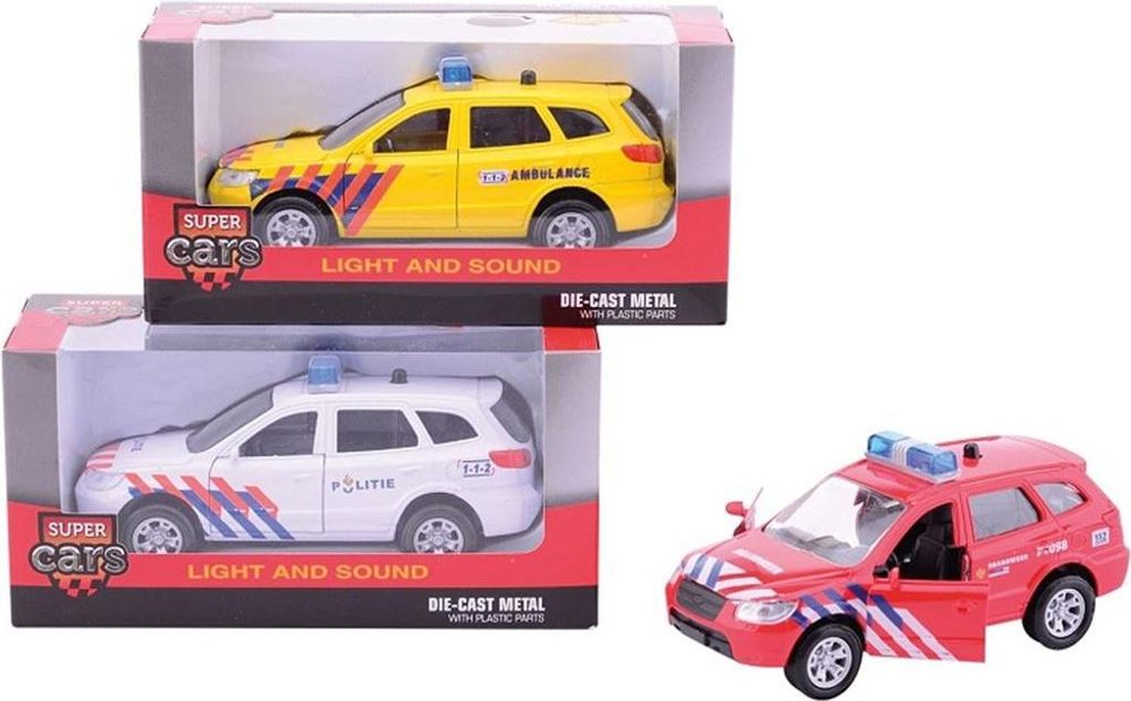 Johntoy Roadmaster Einsatzfahrzeug mit Licht und Sound - Spielzeugauto
