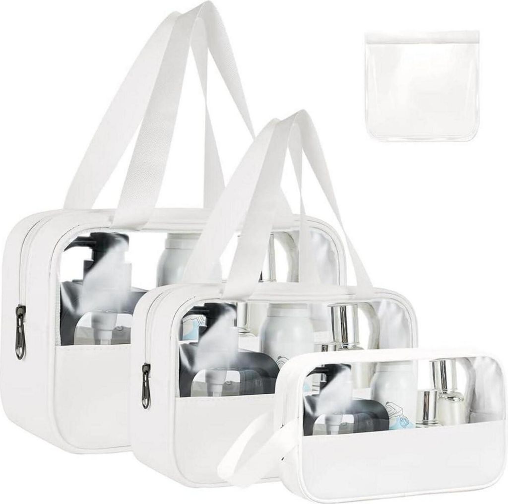 Borsa cosmetica trasparente da viaggio grande capacità Immagine del prodotto 