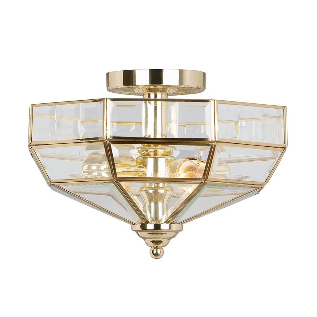 Lampa sufitowa Old Park złota 2xE27x60W metal Zdjęcie produktu 