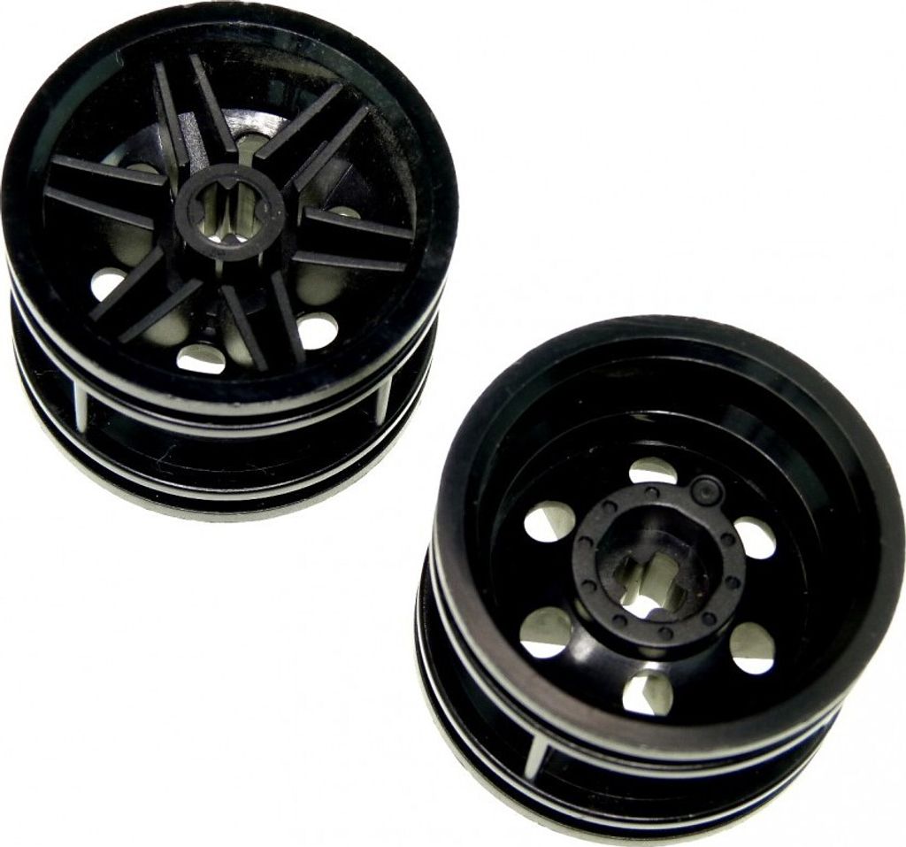 2x Lego Technic Felge 30.4x20 schwarz Auto Fahrzeug Rad 4299389 56145