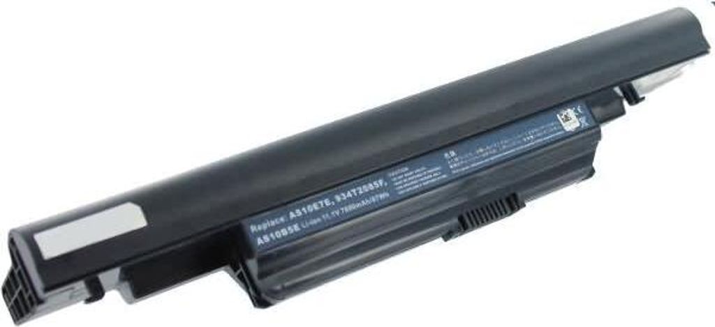 Akku für Acer AS10B73 Li-Ion 11,1 Volt 6600 mAh schwarz.