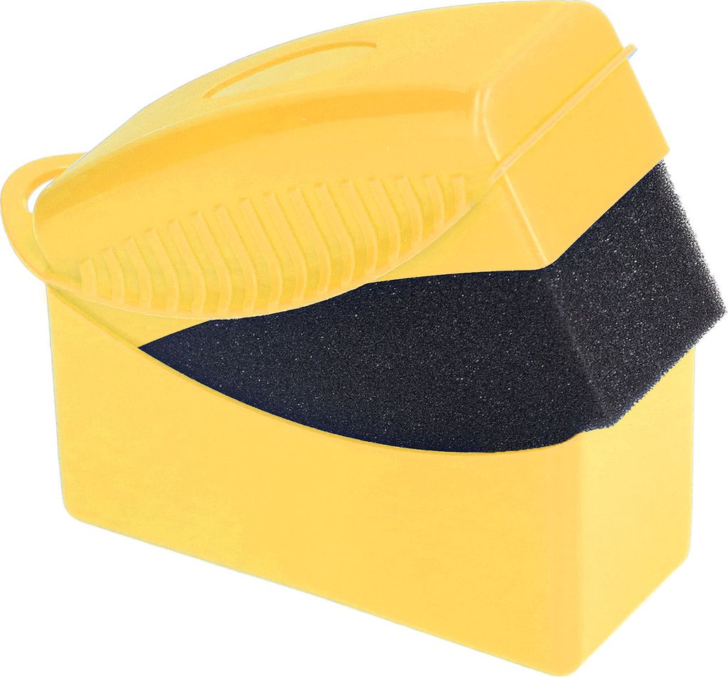 Tire Contour Dressing Applikator Pad Auto Rad Polieren Wachsen Waschen Reinigung Schwamm BürsteGelb