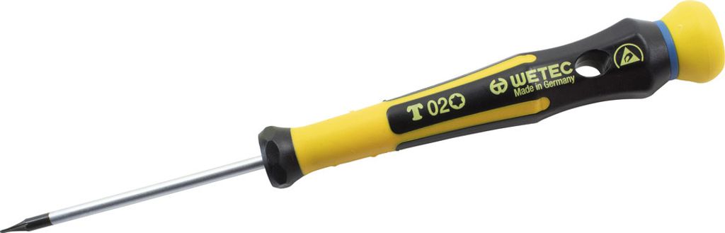 WETEC Torx-Präzisionsschraubendreher, ESD, T6x70 mm, 170 mm