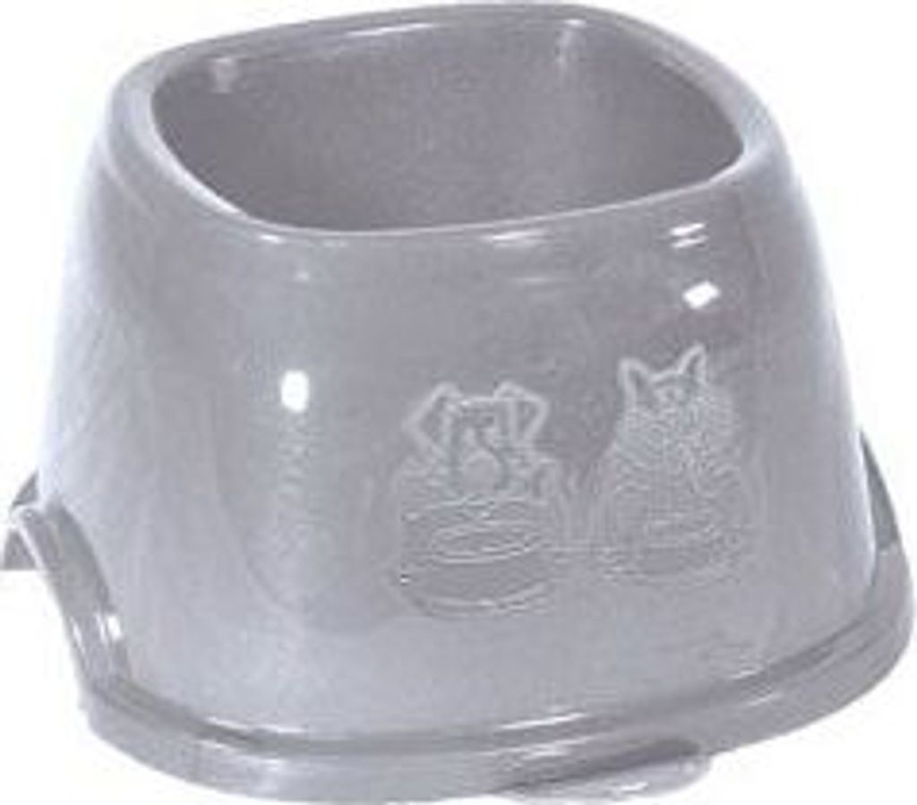 Kunststoffnapf für Cockerspaniels 0,7l grau Zolux