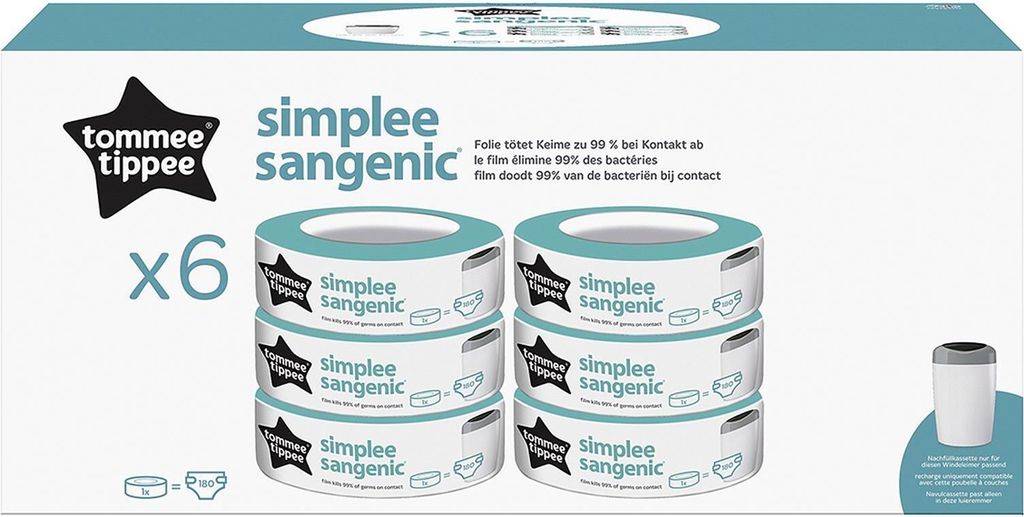 TOMMEE TIPPEE Nachfüllkassette für Simplee Sangenic Image du produit 