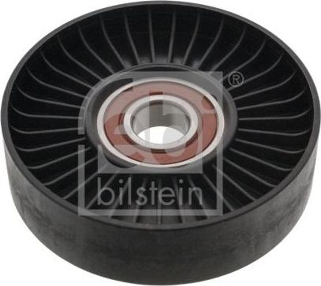 FEBI BILSTEIN 45875 Umlenk-/Führungsrolle, Keilrippenriemen OE 05096525AA kompatibel mit A4 8E, Kangoo, SL, C2, 1007, 1er E81, Space Star, 3er E46...