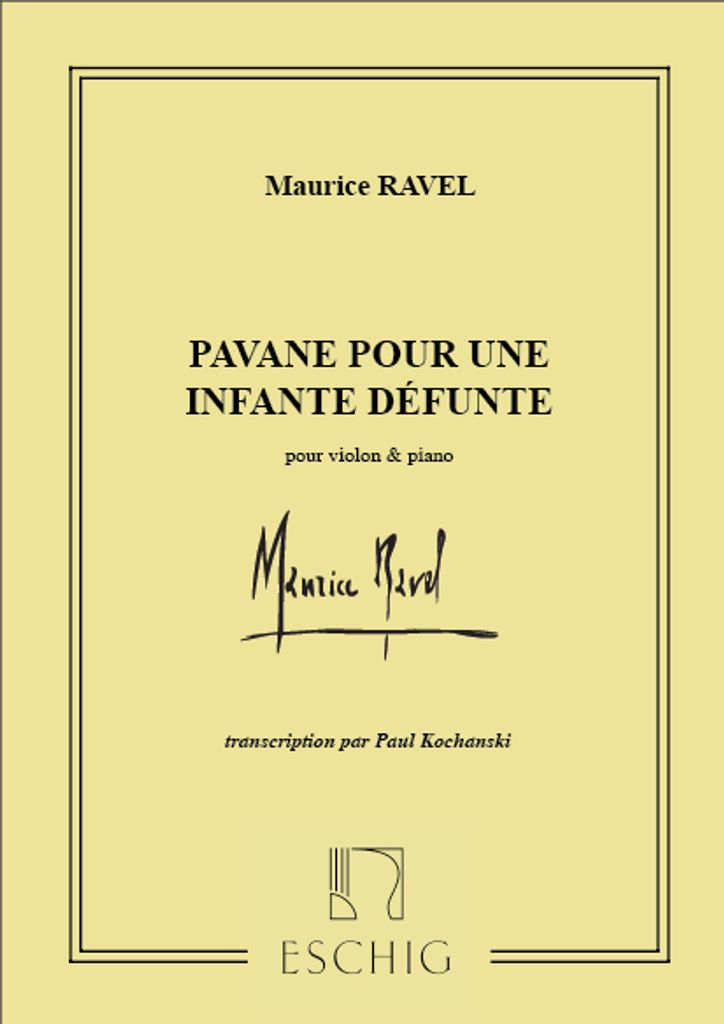 Pavane pour une infante défuntepour violon et piano