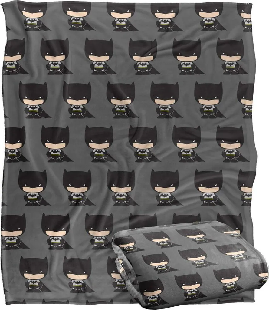 Couverture Batman Design Chibi TV18648 - Impression Répétée Haute Qualité