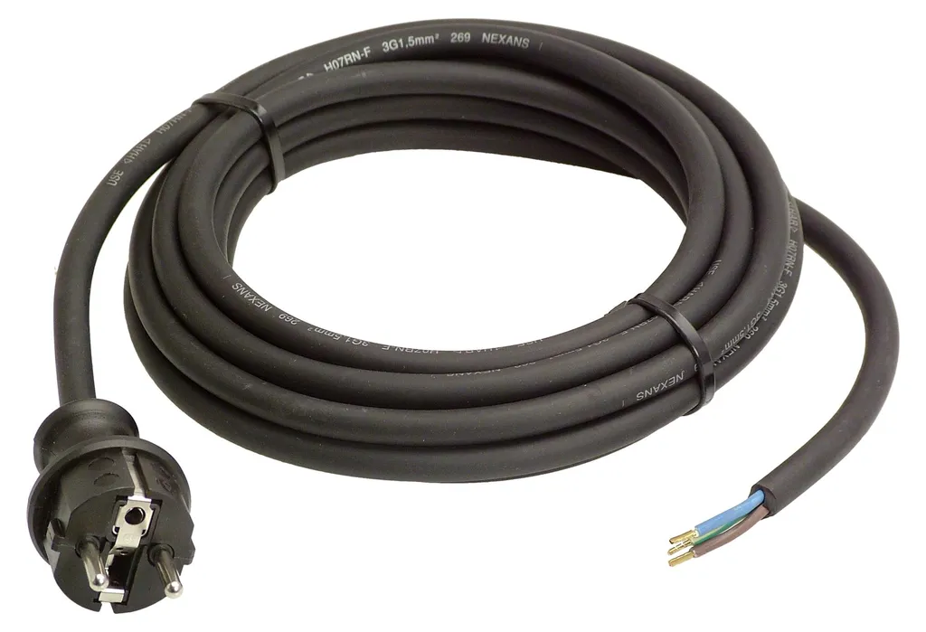 Extension électrique 15m 3G1,5 AS SCHWABE pour raccordement outillage