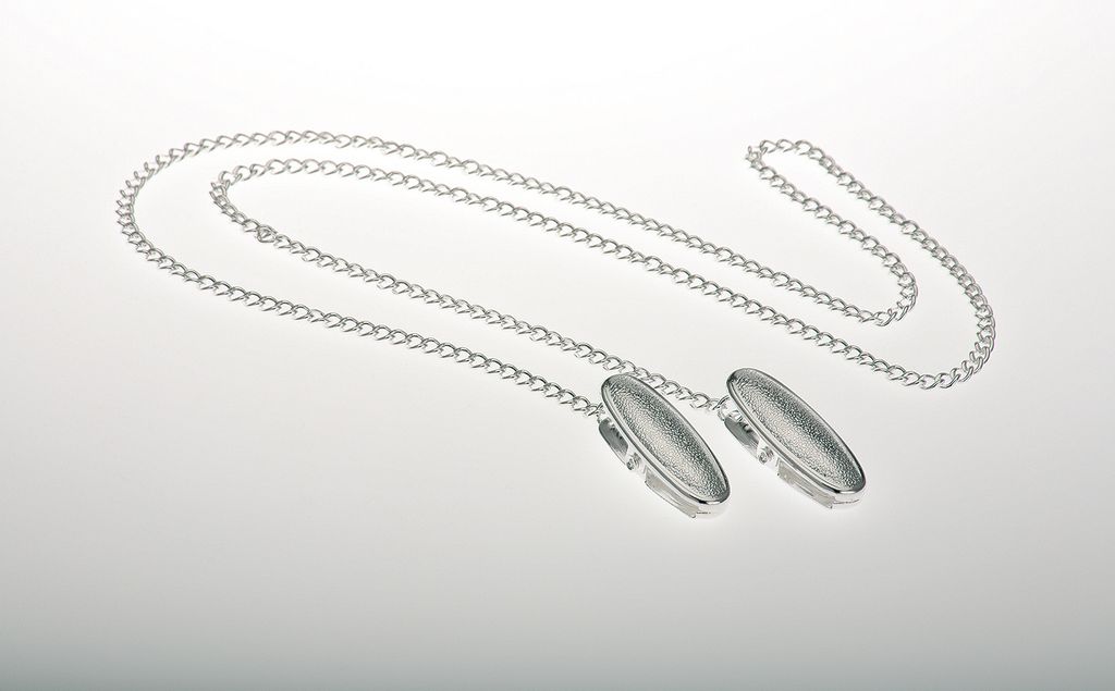 Serviettenkette  versilbert L 66,0cm, Clip: 3,0 x 1,0cm Produktbild 