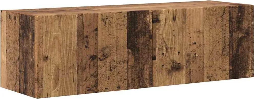Mobile TV Legno Antico 98x31x29,5 cm - Mobiletto Basso Vintage