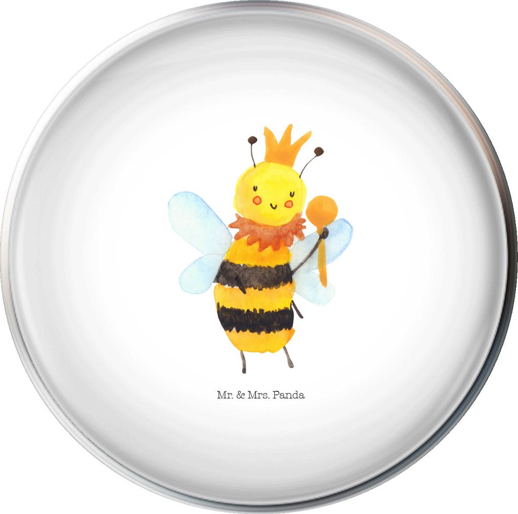 Mr. & Mrs. Panda waschbeckenstöpsel Biene König - Weiß - Geschenk, Waschbecken Verschluss, Hummel, abfluss stöpsel, Abfluss-Stopfen